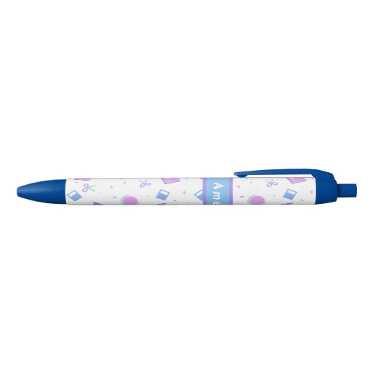 Personalized Back to School Pen 黒ボールペン (トップ)