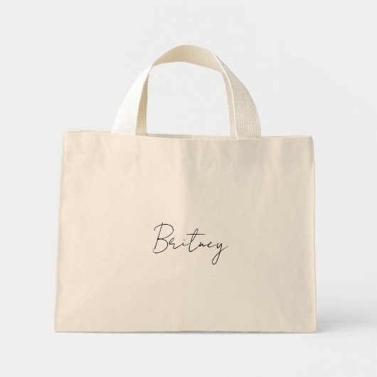 Personalized Bag Bridesmaid gift ミニトートバッグ (正面)