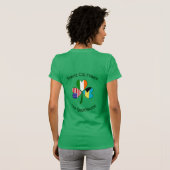 Personalized Bahamas Ireland USA Shamrock Women’s Tシャツ (裏面フル)