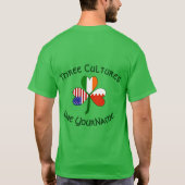 Personalized Bahrain Ireland USA Shamrock Men's Tシャツ (裏面)