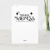 Personalized Ballet Birthday + Coloring Page カード (裏面)