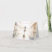 Personalized Ballet Thank You Note Card Stationery サンキューカード (正面)