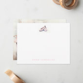 Personalized Ballet Thank You Note Card Stationery ノートカード (正面/裏面インサイチュ)