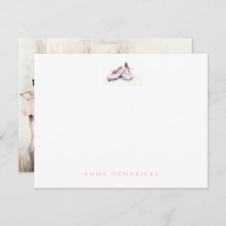 Personalized Ballet Thank You Note Card Stationery ノートカード