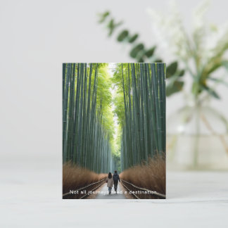 Personalized Bamboo Forest Walk ポストカード