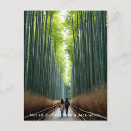 Personalized Bamboo Forest Walk ポストカード