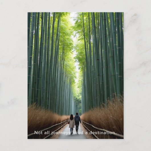 Personalized Bamboo Forest Walk ポストカード (正面)
