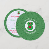 Personalized Bangladeshi Angel Christmas Flag  招待状 (正面/裏面)