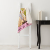 Personalized Baptism Blanket-I Will Walk With Him シェルパブランケット (インサイチュ)