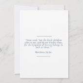 Personalized Baptism Ceremony Baby Boy  招待状 (裏面)