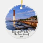 Personalized Barnegat Light, Custom New Jersey セラミックオーナメント (正面)