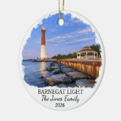 Personalized Barnegat Light, Custom New Jersey セラミックオーナメント (左)