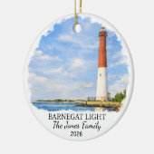 Personalized Barnegat Light, Custom New Jersey セラミックオーナメント (左)