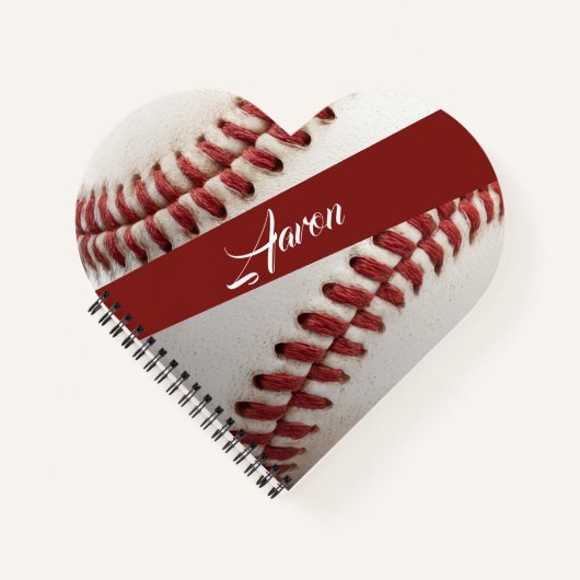  Personalized Baseball ノートブック (正面)