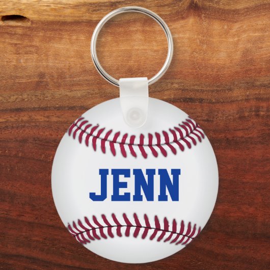 Personalized Baseball Keychain キーホルダー (正面)