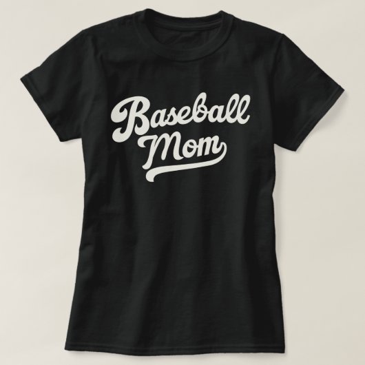 Personalized Baseball Mom Custom Jersey Number  Tシャツ (デザイン正面)