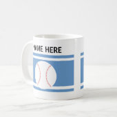 Personalized Baseball Mug コーヒーマグカップ (正面左)