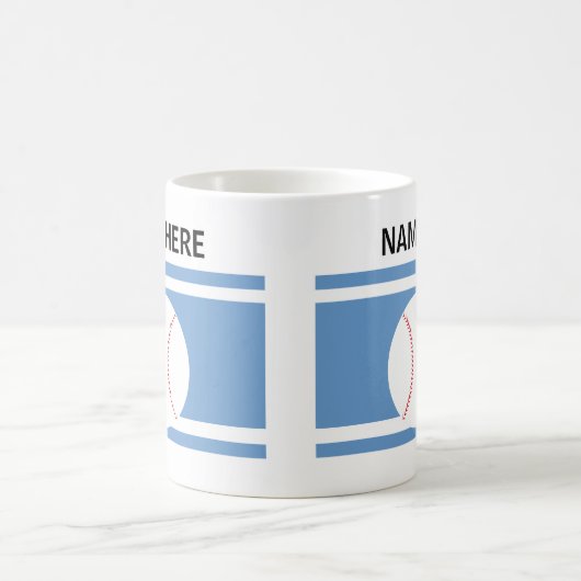 Personalized Baseball Mug コーヒーマグカップ (中央)