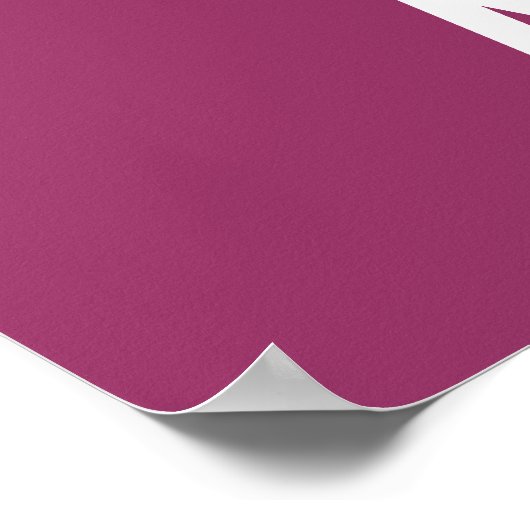 Personalized Baseball Number 7 ポスター (角)