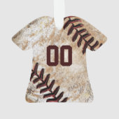 Personalized Baseball Ornaments オーナメント (裏面)