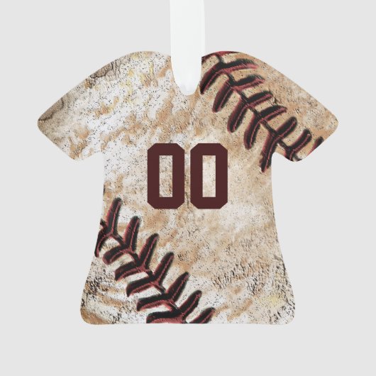 Personalized Baseball Ornaments オーナメント (裏面)