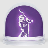 Personalized Baseball Player neon glow effect (正面)