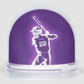 Personalized Baseball Player neon glow effect (裏面)