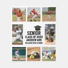 Personalized Baseball Senior Class Of Graduation フリースブランケット