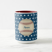 Personalized Baseball Stars Mug マグカップ (中央)