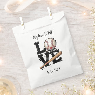 Personalized Baseball Themed Wedding Favor フェイバーバッグ