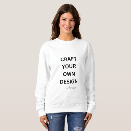 Personalized Basic Sweatshirt - Design Yourself スウェットシャツ (正面フル)
