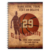 Personalized Basketball Gift Ideas, Basketball  ノートブック (正面)