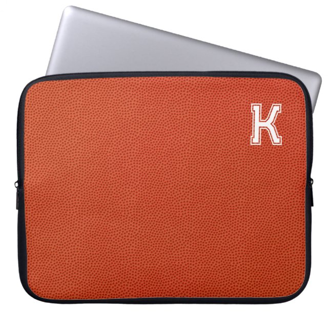 Personalized Basketball Laptop Sleeve ラップトップスリーブ (正面)