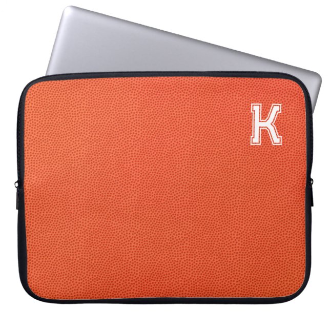 Personalized Basketball Laptop Sleeve ラップトップスリーブ (正面)