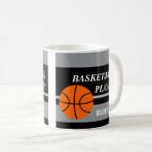 Personalized Basketball Mug コーヒーマグカップ (正面右)