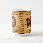 Personalized, Basketball Mugs for Players or Coach コーヒーマグカップ (中央)