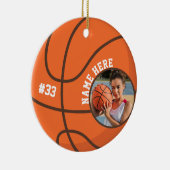 Personalized Basketball Ornaments Christmas Player セラミックオーナメント (右)