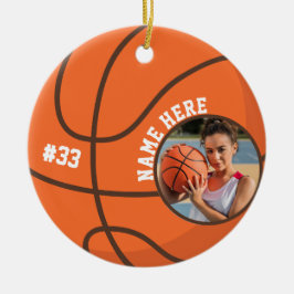 Personalized Basketball Ornaments Christmas Player セラミックオーナメント