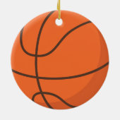 Personalized Basketball Ornaments Christmas Player セラミックオーナメント (裏面)
