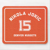 Personalized Basketball Player Sport Simple Fun マウスパッド (正面)