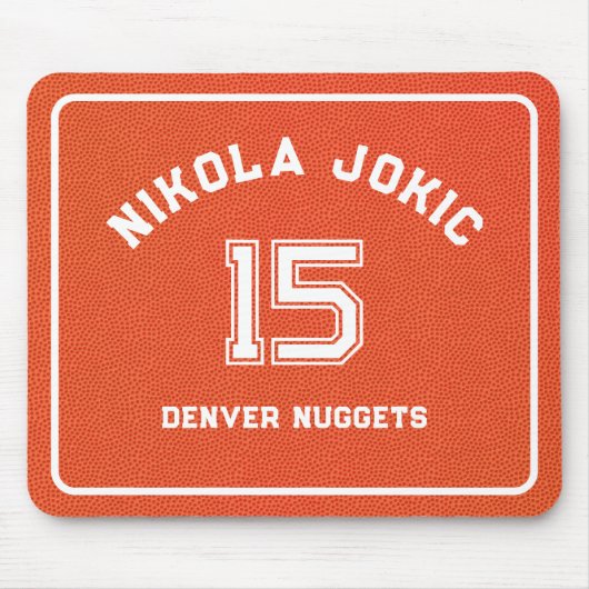 Personalized Basketball Player Sport Simple Fun マウスパッド (正面)