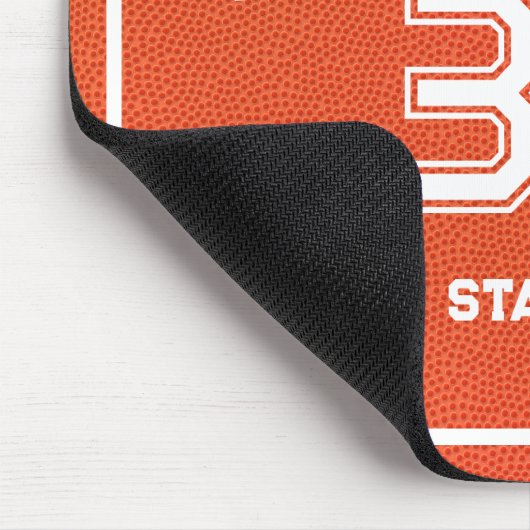 Personalized Basketball Player Sport Simple Fun マウスパッド (コーナー)