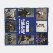 Personalized Basketball Senior Class Of Graduation フリースブランケット (正面(横))