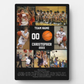 Personalized Basketball Senior Night Commemorative フォトプラーク (正面)