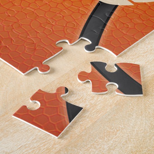 Personalized Basketball Team Player Custom Athlete ジグソーパズル (側面)