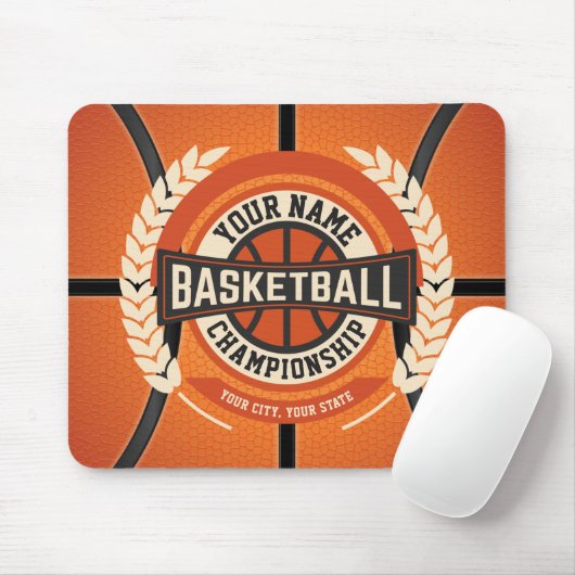 Personalized Basketball Team Player Custom Athlete マウスパッド (マウス)