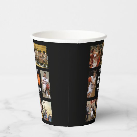 Personalized Basketball Theme Senior Night Party 紙コップ (右)