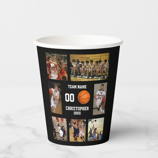 Personalized Basketball Theme Senior Night Party 紙コップ (正面)