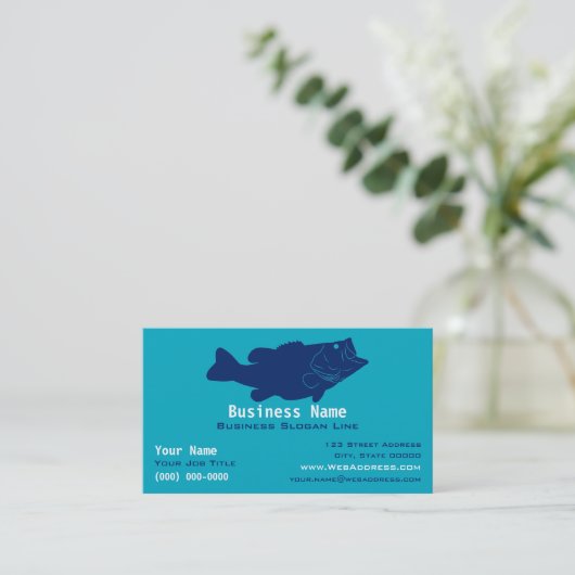 Personalized Bass Fishing Guide 名刺 (スタンド正面)