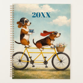 Personalized Basset Hound Tandem Planner プランナー手帳